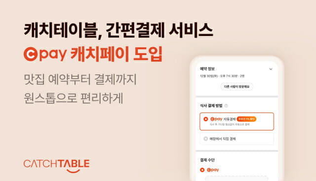 캐치테이블 앱 다운로드 및 사용법