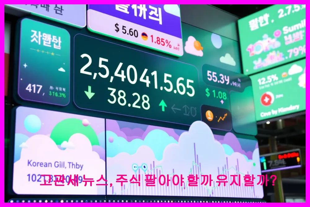 고관세 뉴스, 주식 팔아야 할까 유지할까?