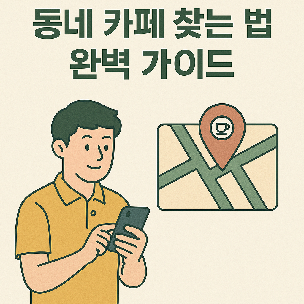 동네 카페 찾는 법 완벽 가이드