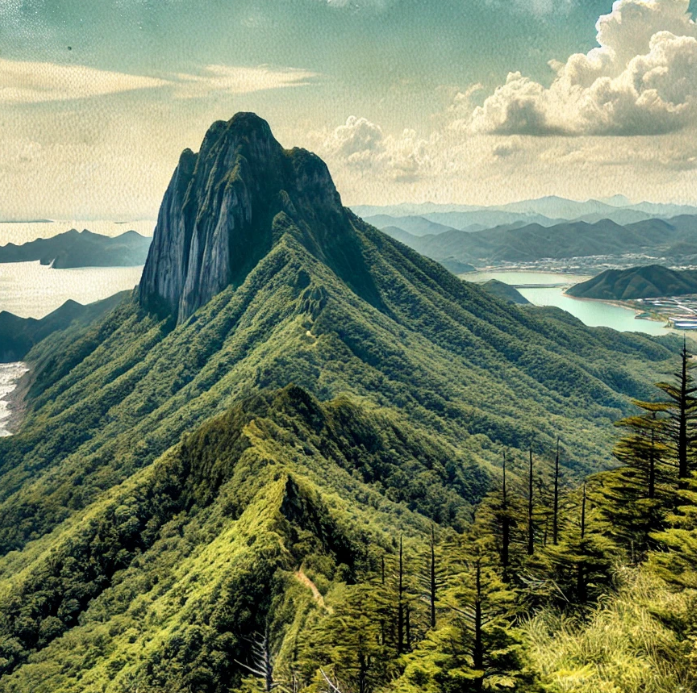 성인봉의 자연경관 사진