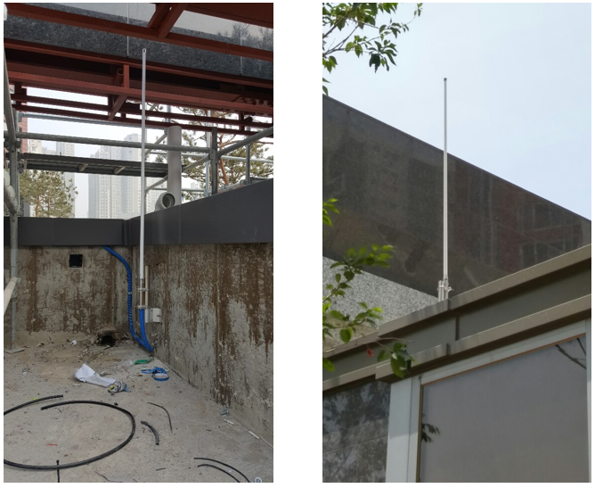 경비실 상부 벽부형 설치