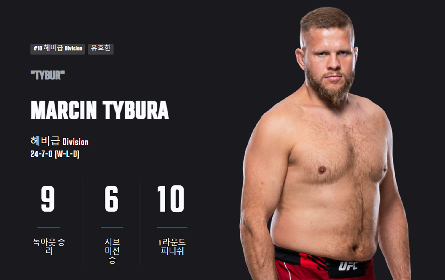 마르신 티뷰라 / UFC 홈페이지