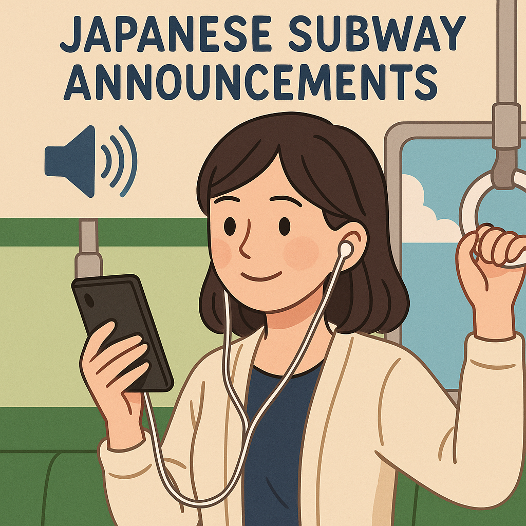 일본 지하철 방송