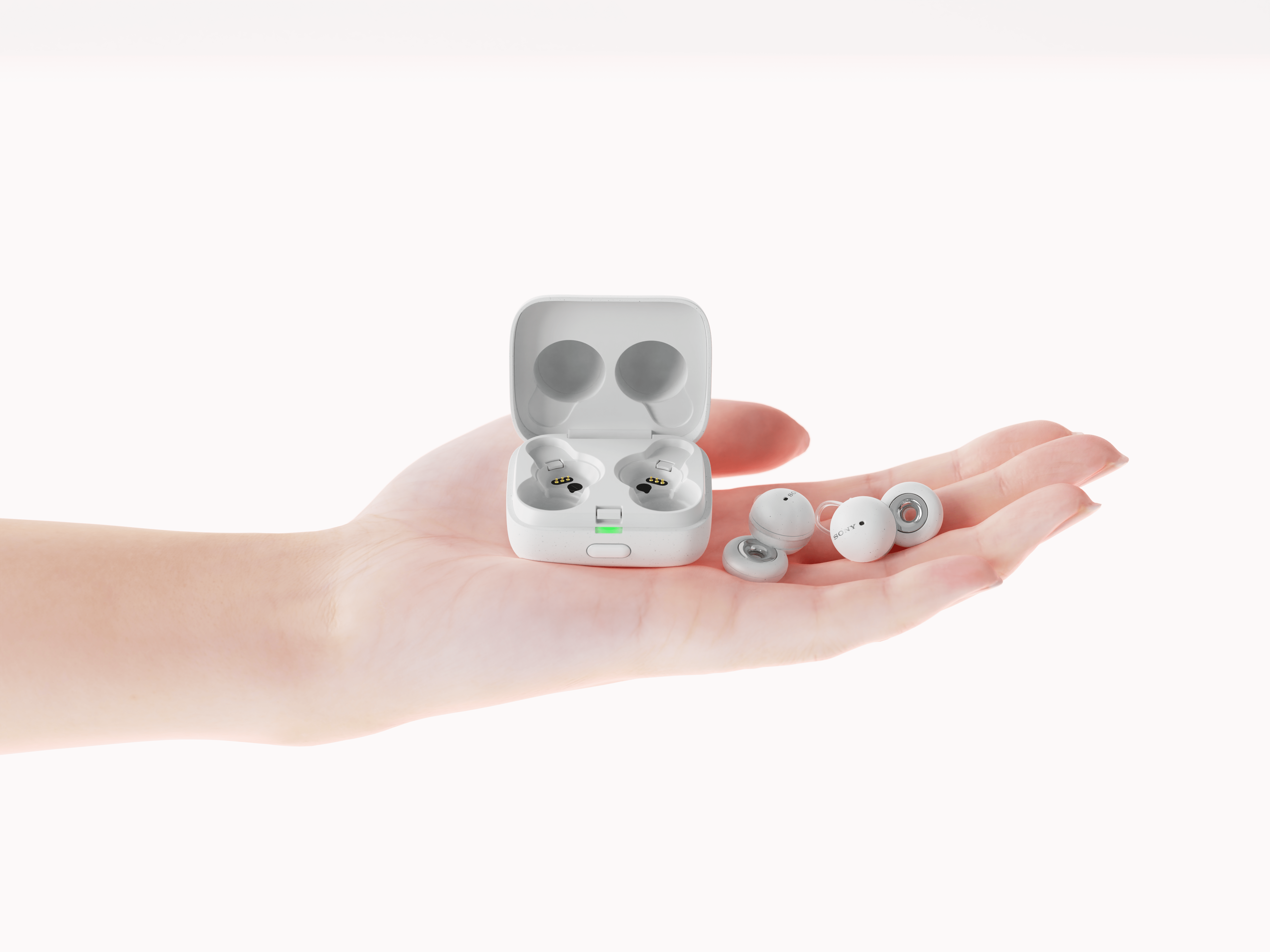 LinkBuds와 케이스 화이트 색상