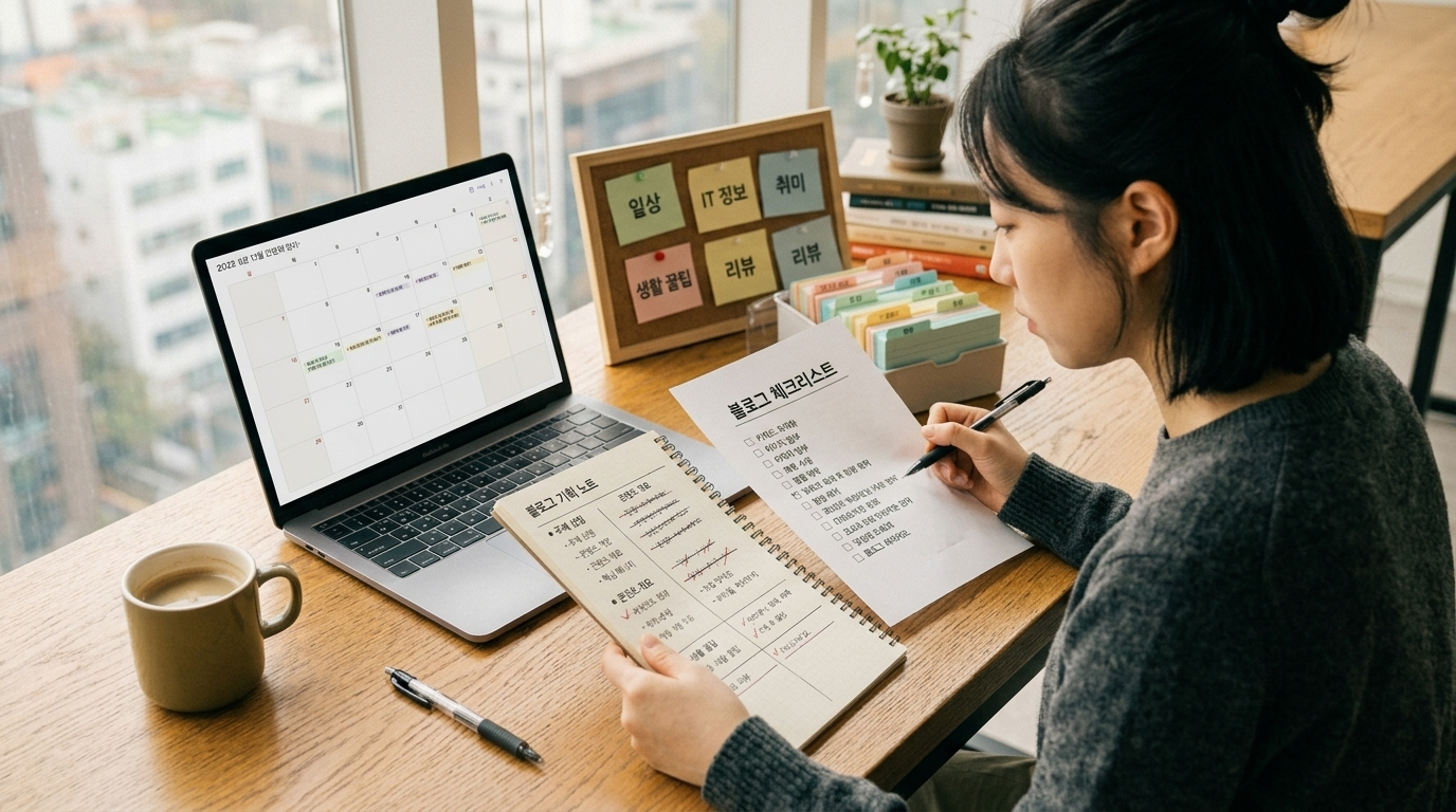 블로그 기획 노트와 체크리스트