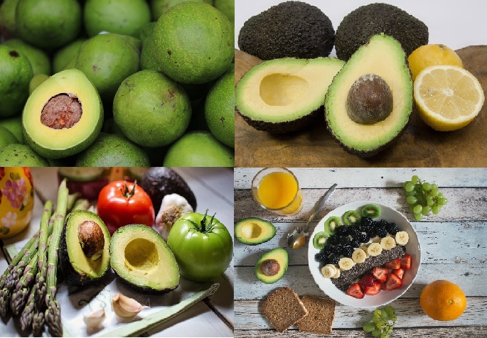 아보카도와 다양한 야채