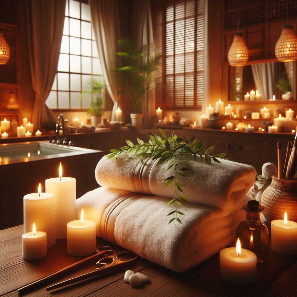 피부,체형관리 샵 배경