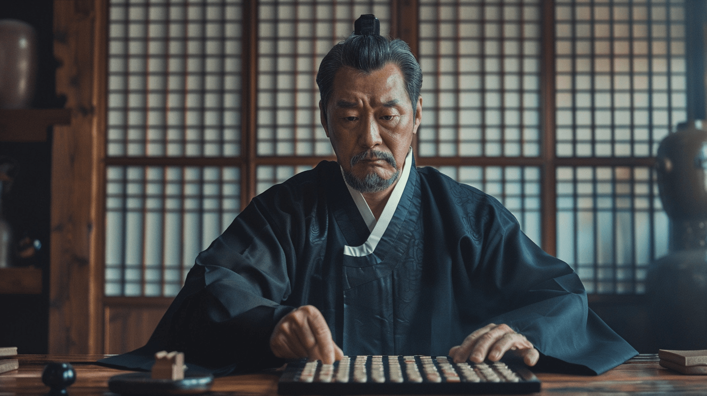 바둑을-두고-있는-남자