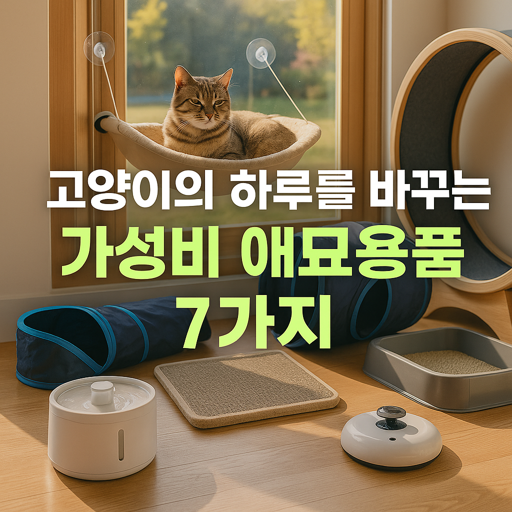 고양이의 하루를 바꾸는 가성비 애묘용품 7가지