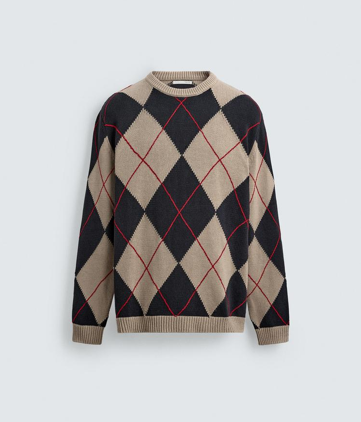 {니트} 마리와 별난 아빠들 104회 :: 황동주(강민보) / 자라 ZARA 아가일 니트 스웨터