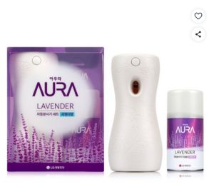 아우라 자동분사기 방향제 본품 + 리필 세트, 280ml, 라벤더향, 1세트
