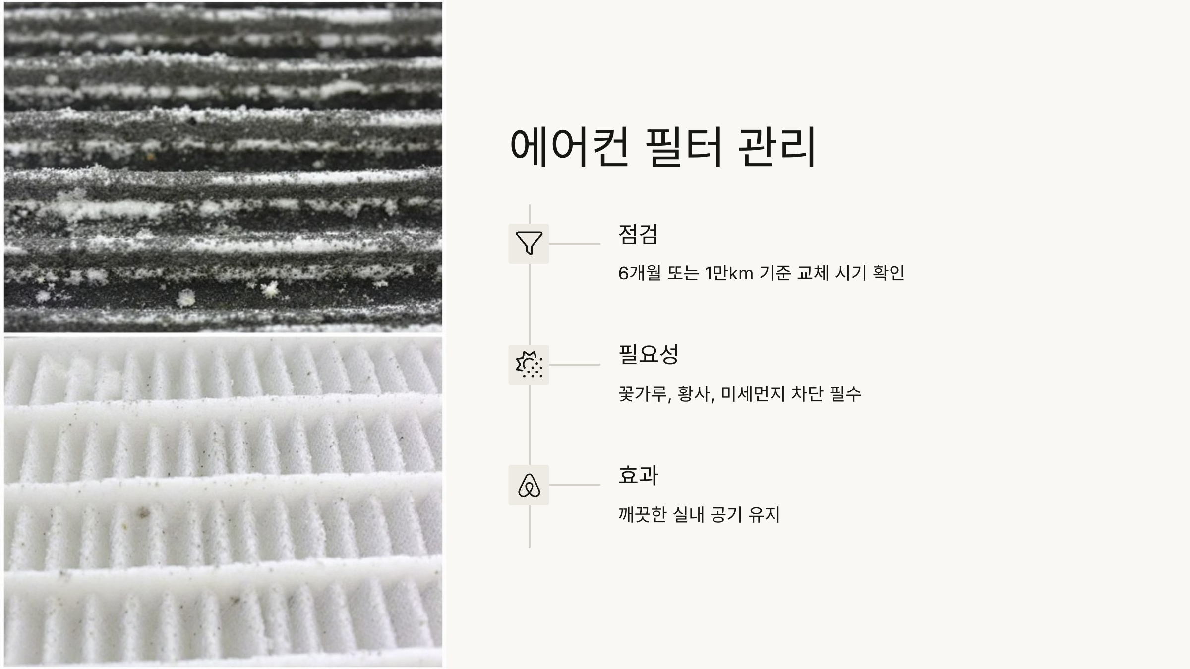 에어컨 필터 관리