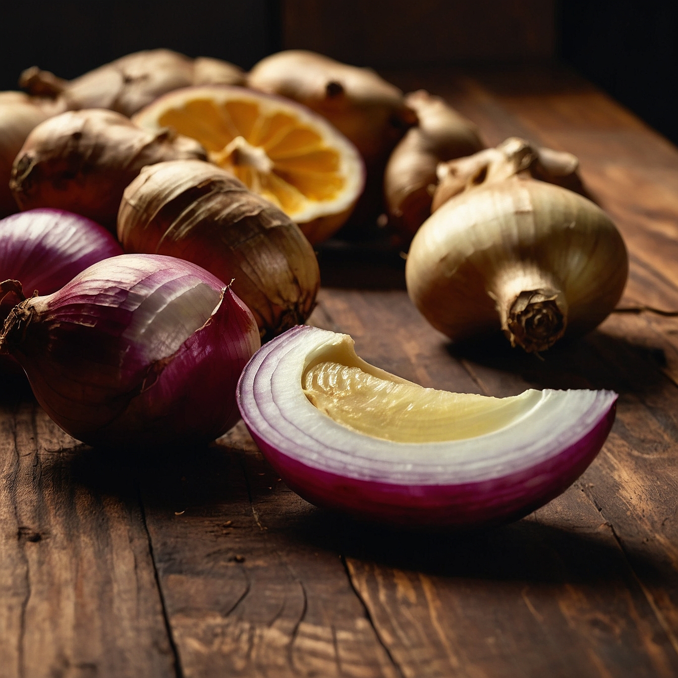 생강과-양파의-영양-성분-분석