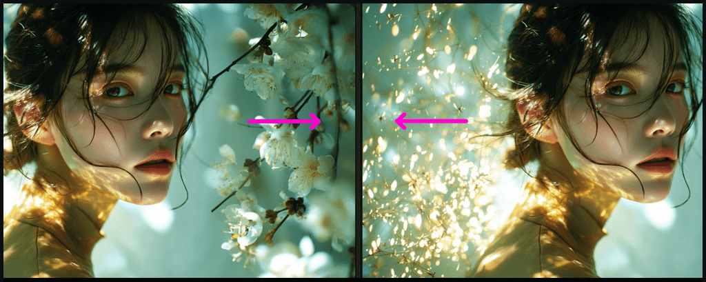 Midjourney Pan 기능 예시 스크린 샷