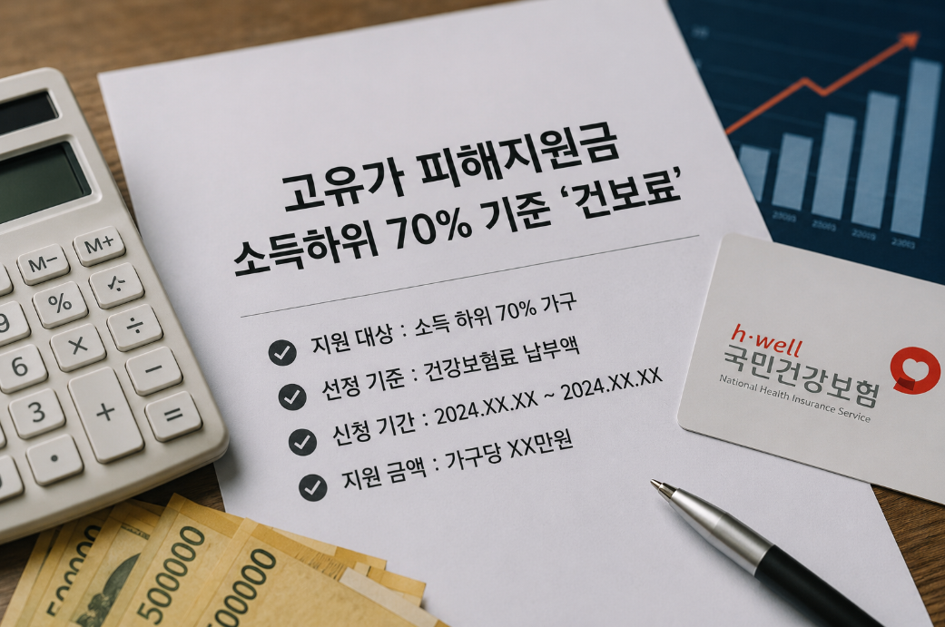 고유가 피해지원금 소득하위 70% 건보료 기준 3분 완벽 정리