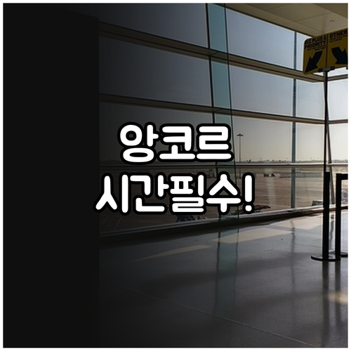 스카이 앙코르 항공 공항 체크인 시간..