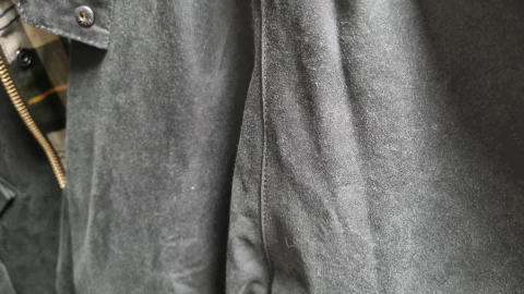 바버 왁스자켓 질감