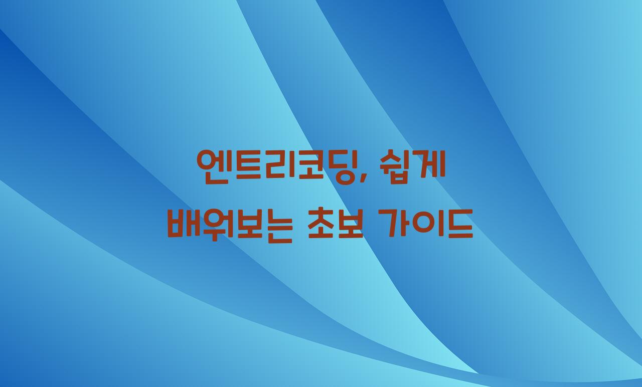 엔트리코딩