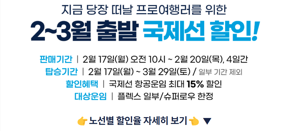항공권 예매 일정