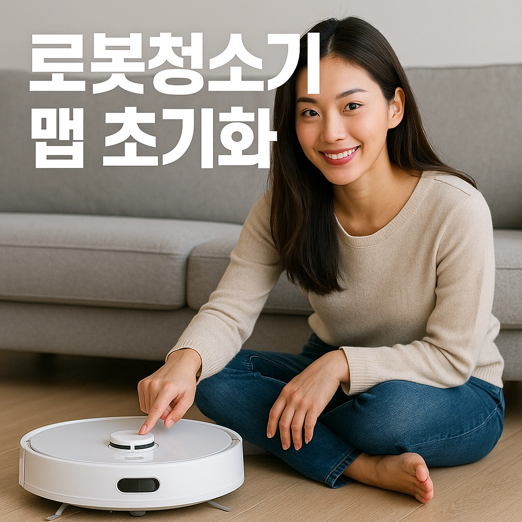 로봇청소기가 길을 잃었다면 맵 초기화 완벽 해결법