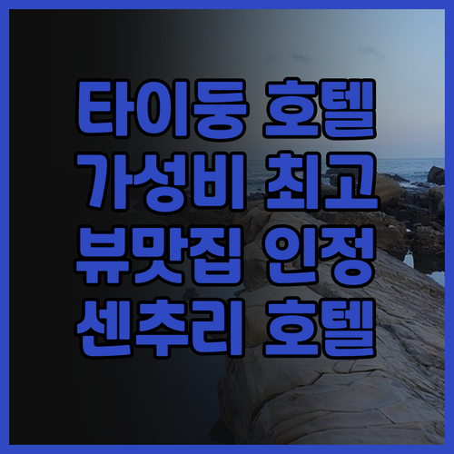 타이둥 센추리 호텔 후기 가성비와 뷰..