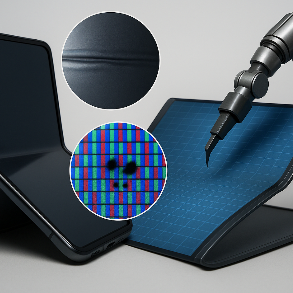 폴더블 디스플레이 블량