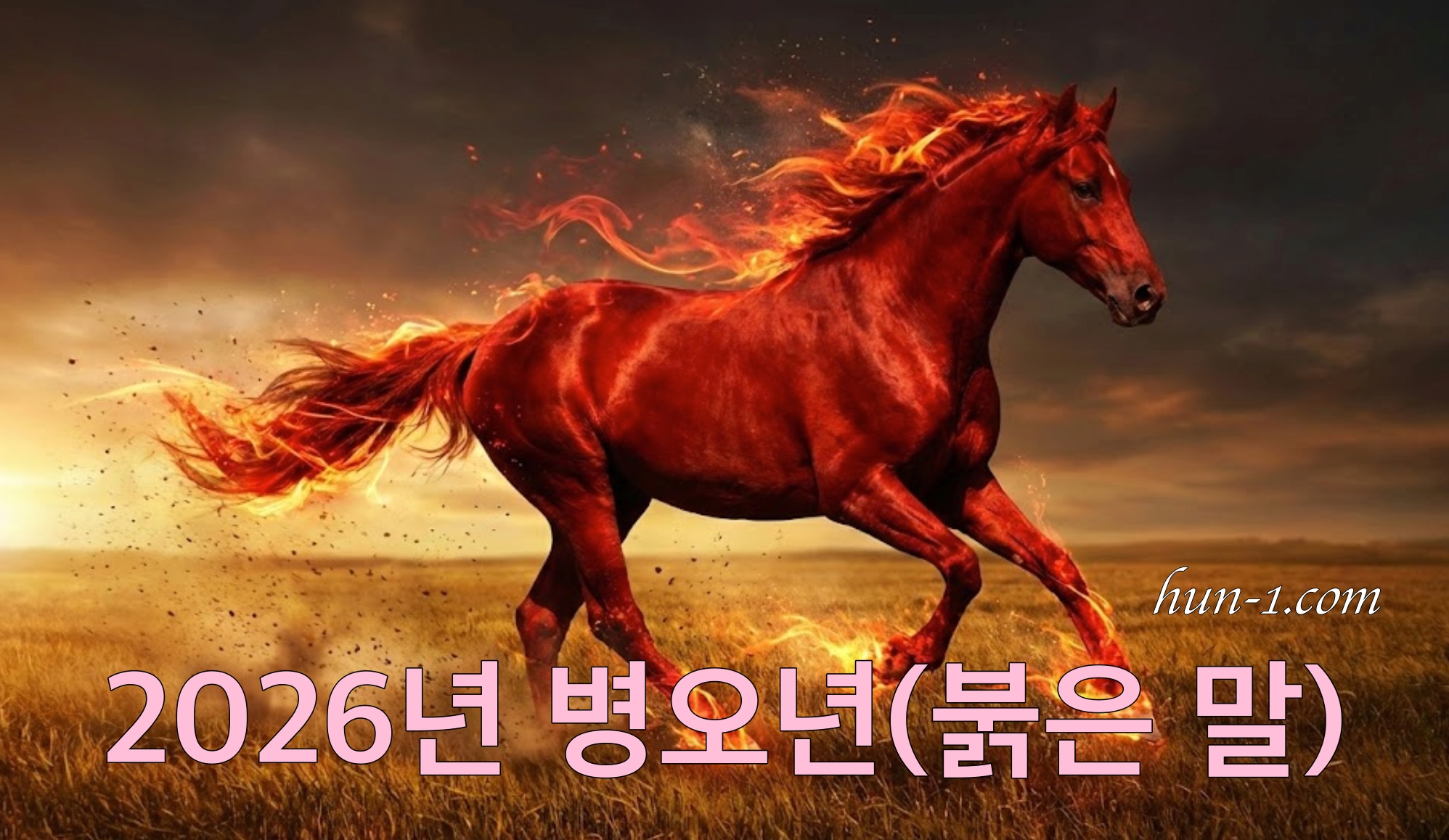 2026년 병오년 붉은 말의 해 이미지