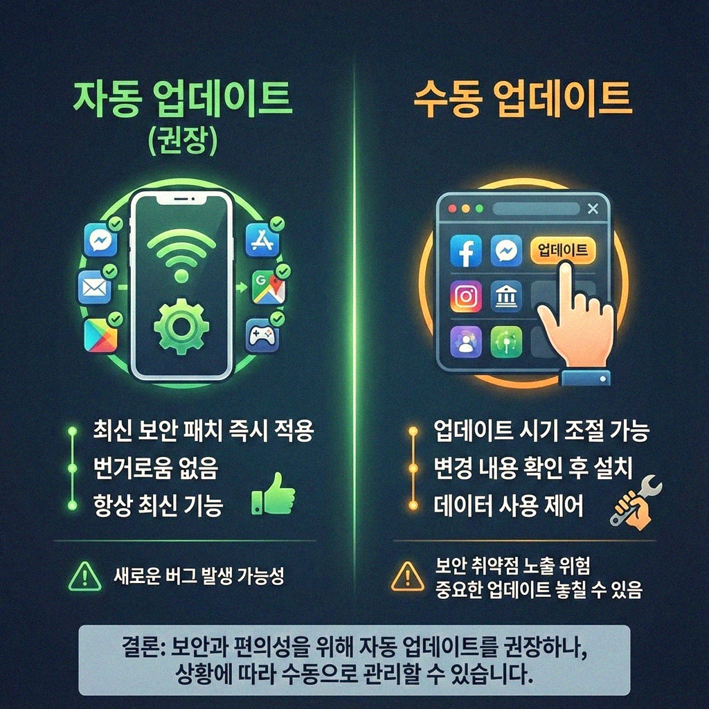 아이폰 앱, 궁금할 때마다 직접 업데이트하기