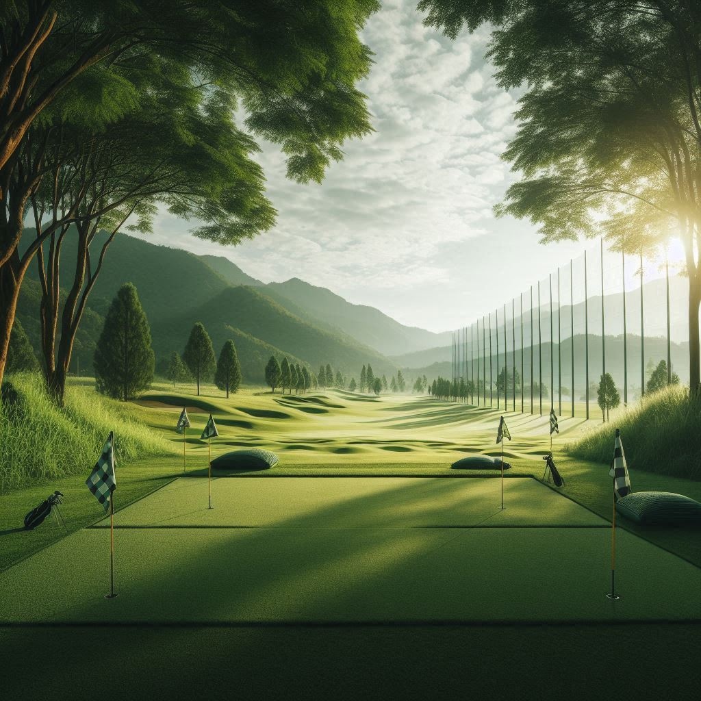실외골프연습장 배경