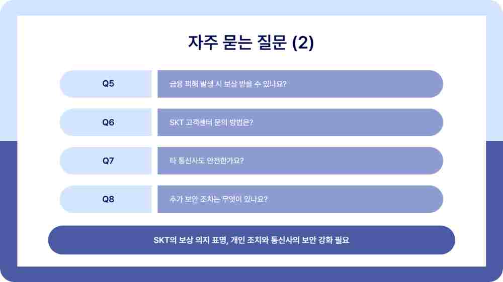 SKT 유심 해킹 가입자 대처법 3가지 - 유심보호서비스 신청 esim 변경
