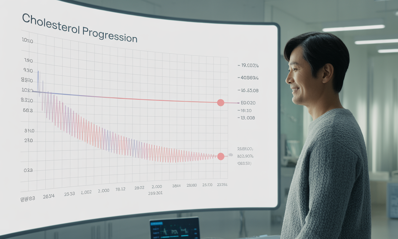 커큐민 관련 이미지 모음 (도표화면을 보는 남성 표현)