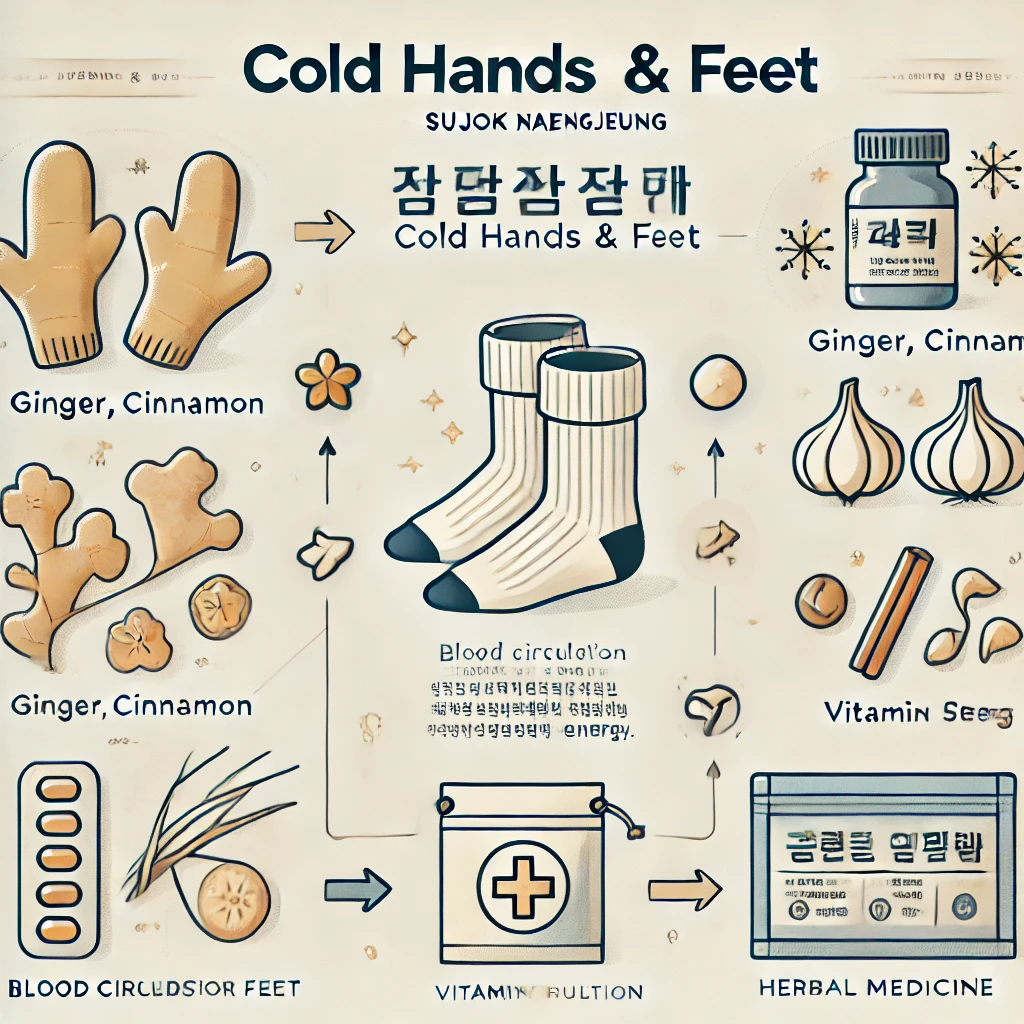수족냉증 극복! – 효과 좋은 음식, 영양제, 한약