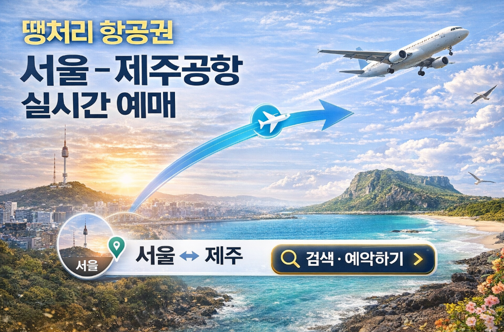 제주행 땡처리 항공권 실시간으로 최저가 잡는 법