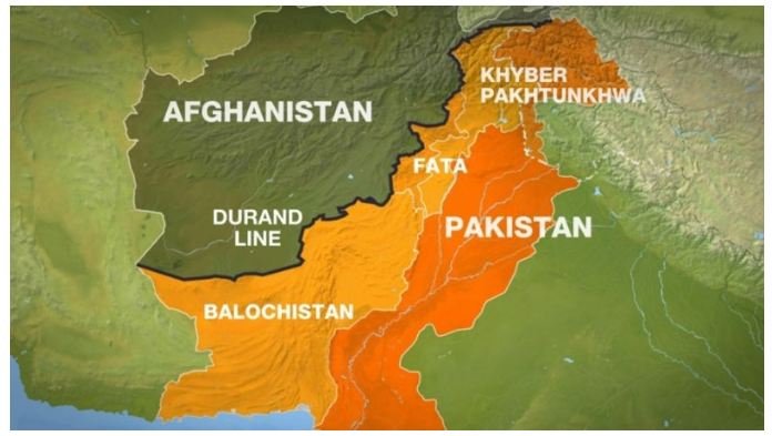 듀랜드라인으로 갈라진 아프가니스탄 영토