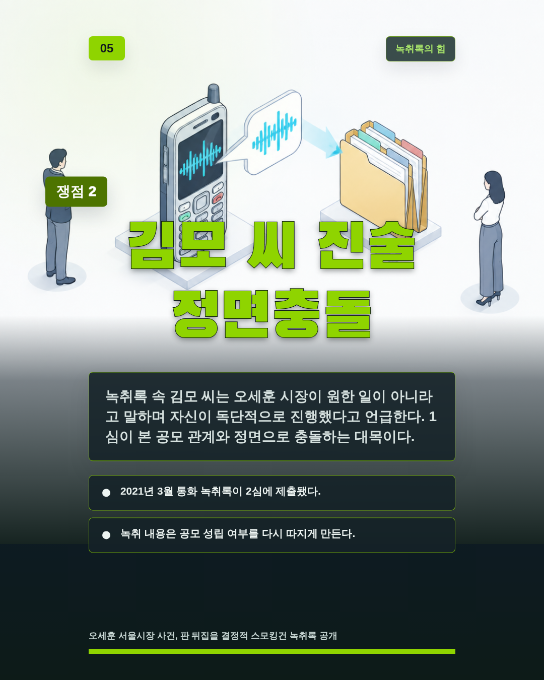 김모 씨 진술 정면충돌