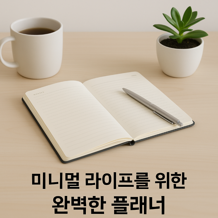 미니멀 라이프를 위한 완벽한 플래너