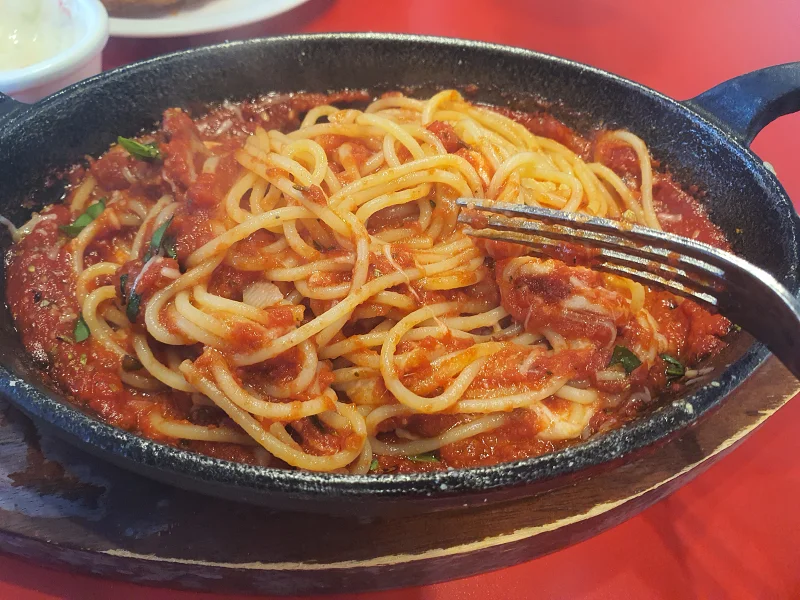 스파게티 내부