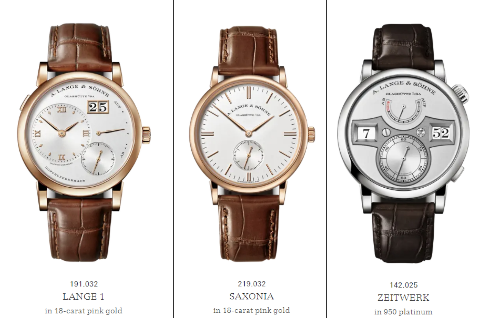 남성 명품 시계 브랜드 TOP 5 역사와 대표 모델 및 특징 랑에 운트 죄네 모델 3가지