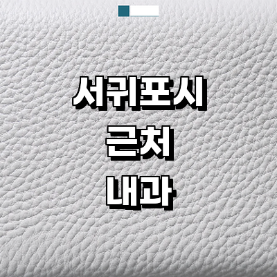 제주 서귀포시 내과