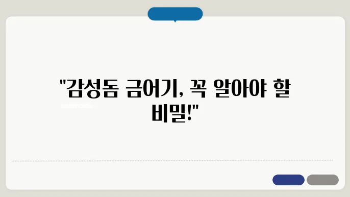 감성돔 금어기