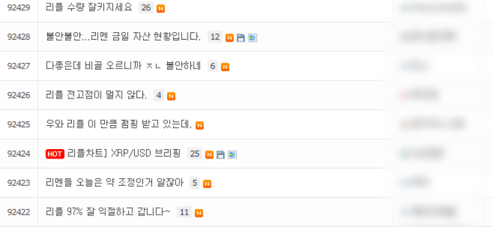 코인판 리플코인 커뮤니티 게시글