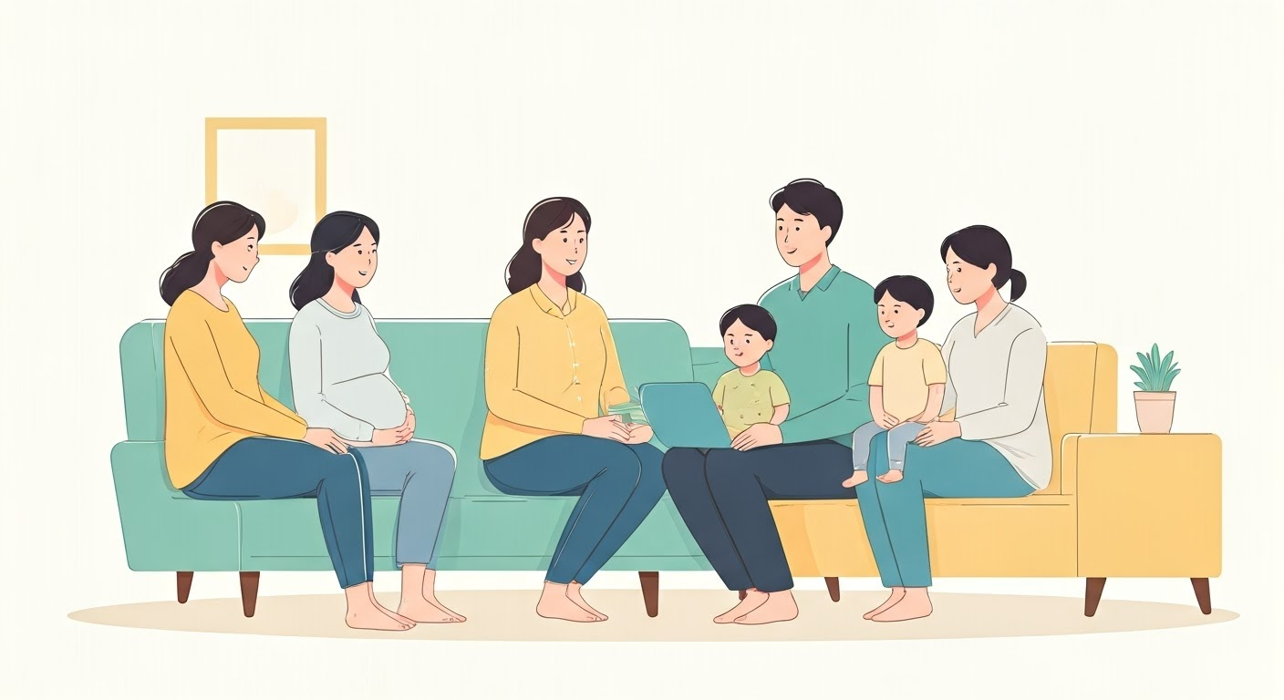 가사관리사 상담받는 모습