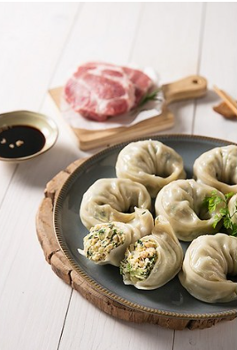 더바른한끼 국내산 생야채와 고기로 만든 고품격 고기왕만두1.4kg+김치왕만두1.4kg