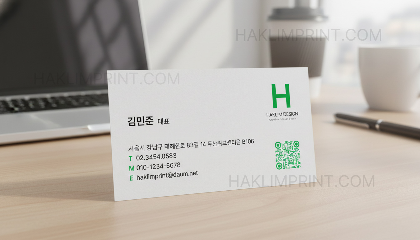 강남명함제작 폰트사이즈 가이드 학림프린트