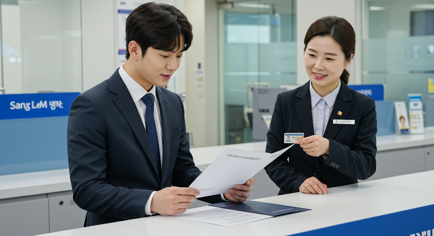 계좌개설, 금융서류, 회사서류