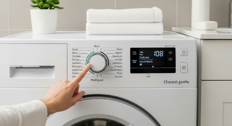 세탁 코스 설정: