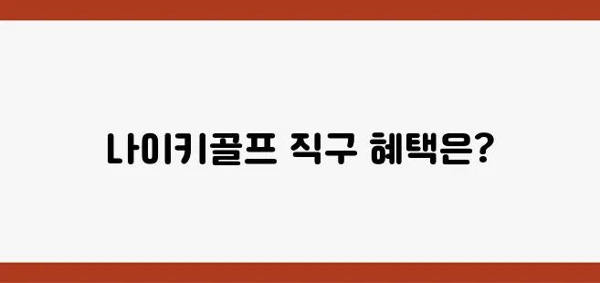 직구로 즐기는 나이키골프, 아름다운 골프복과 특별한 할인 혜택을 안내합니다!