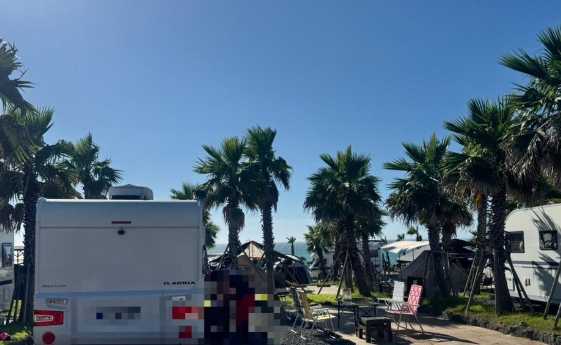 곽지해수욕장 캠핑