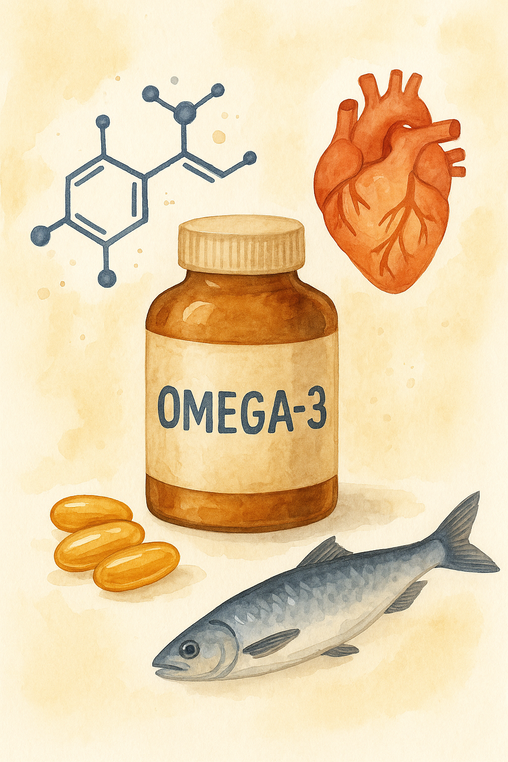 오메가-3는 심혈관 건강과 항염 작용에 도움을 준다.