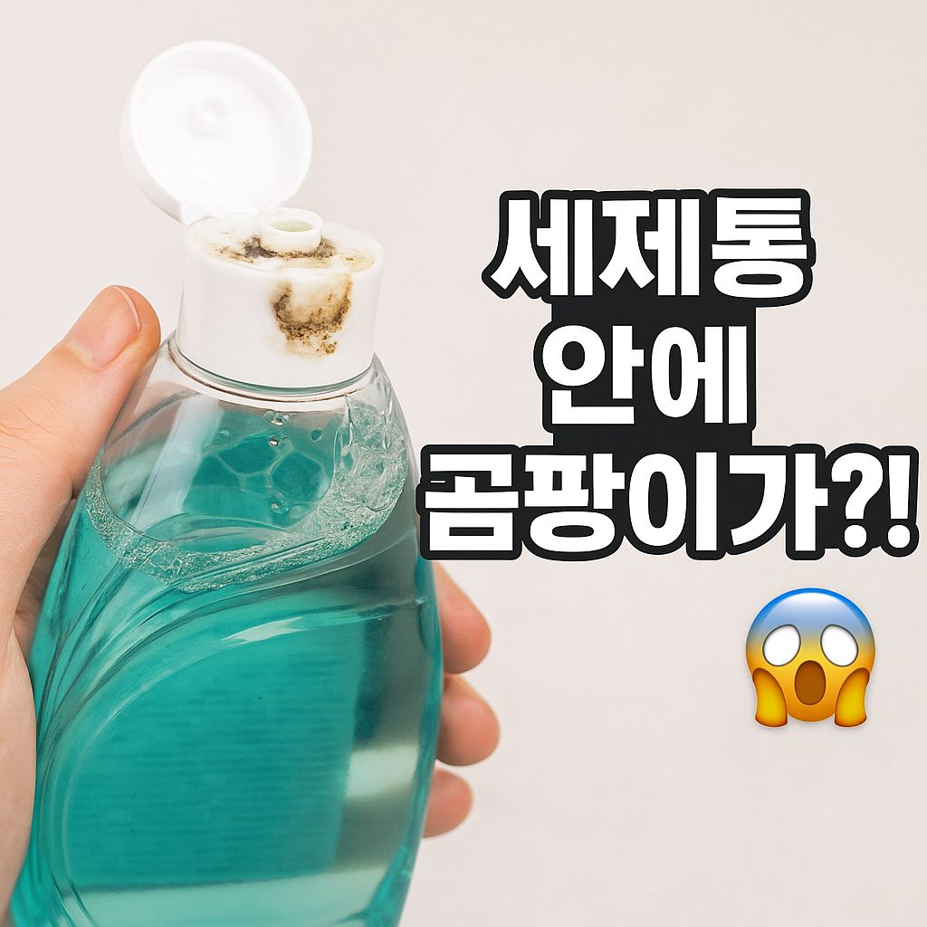 [찌든 때 없이 산다 26]🧴 주방세제 통 곰팡이 &amp; 세균, 청소 안 하면 생기는 일